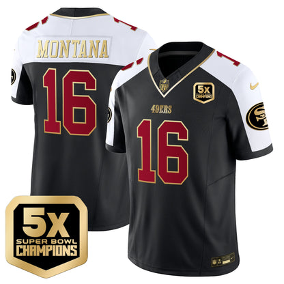 Men's 49ers 5x Super Bowl Champions Vapor Limited Jersey - All Stitched