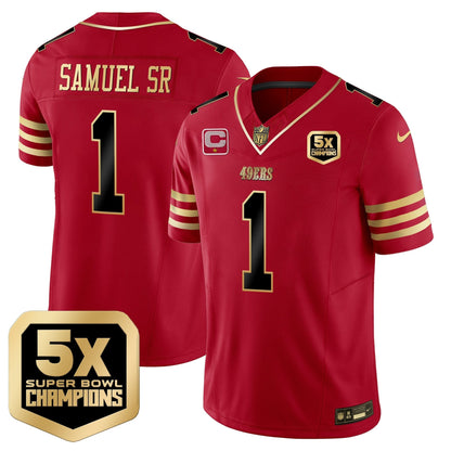 49ers 5x Super Bowl Champions Vapor Limited Jersey - All Stitched