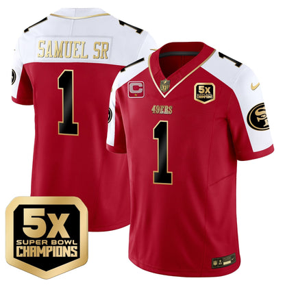 49ers 5x Super Bowl Champions Vapor Limited Jersey - All Stitched