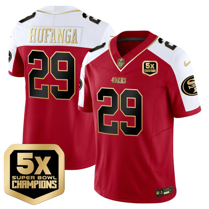 Men's 49ers 5x Super Bowl Champions Vapor Limited Jersey - All Stitched