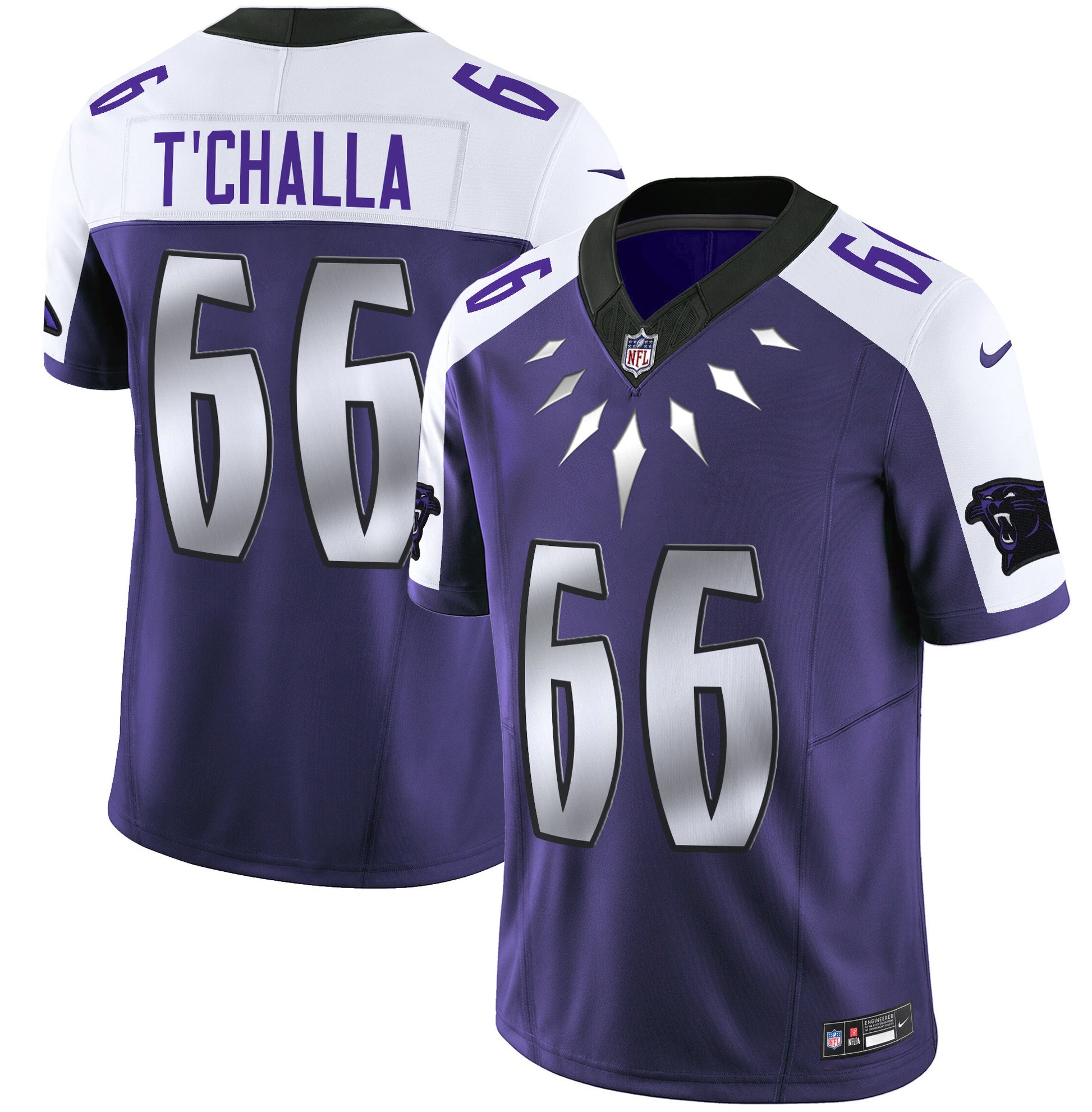 Men's Carolina Panthers Wakanda Vapor Limited Jersey - All Stitched