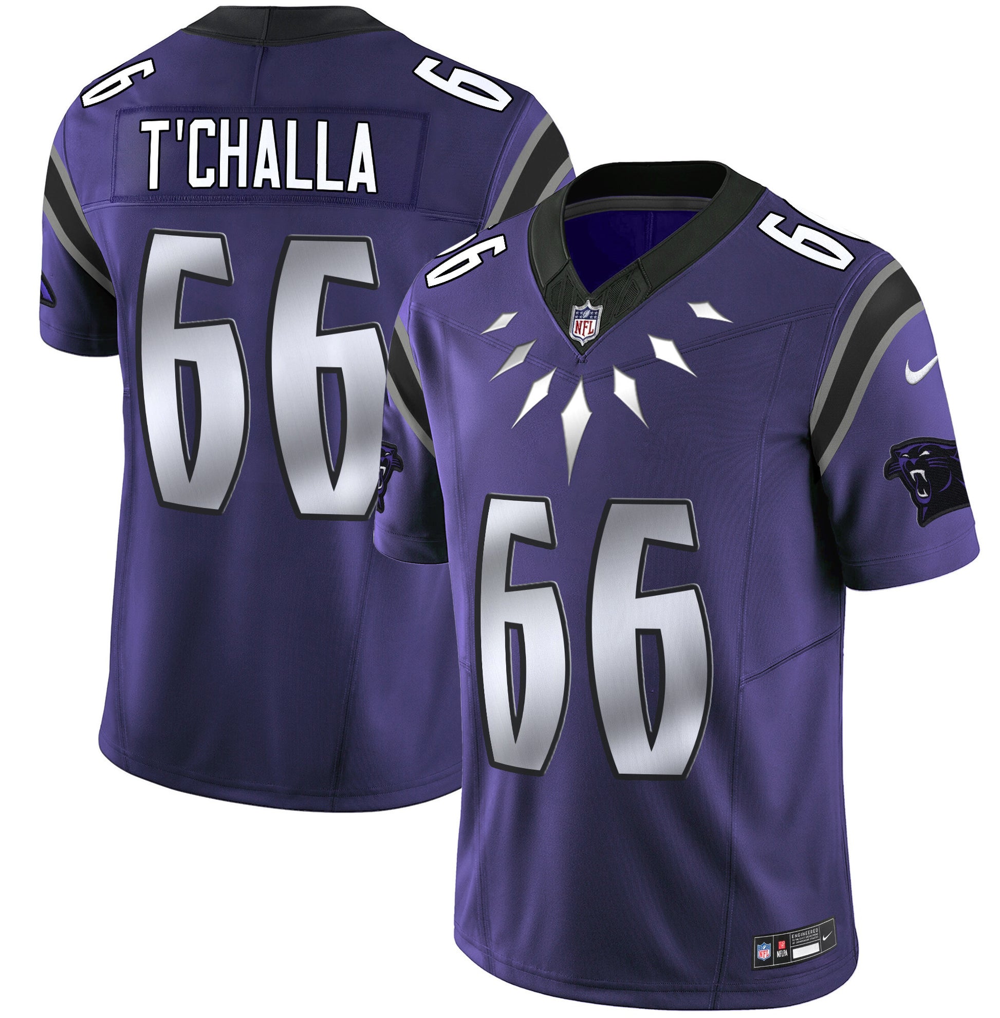 Men's Carolina Panthers Wakanda Vapor Limited Jersey - All Stitched