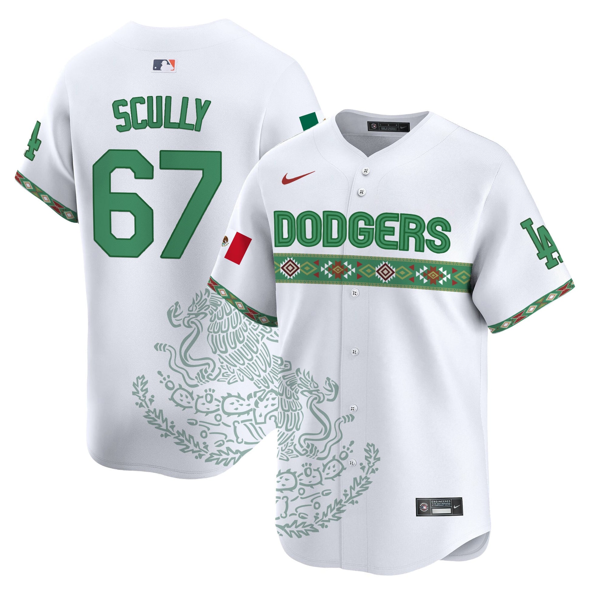 Los Angeles Dodgers Mexico Vapor Premier Limited Jersey V3 - Printed