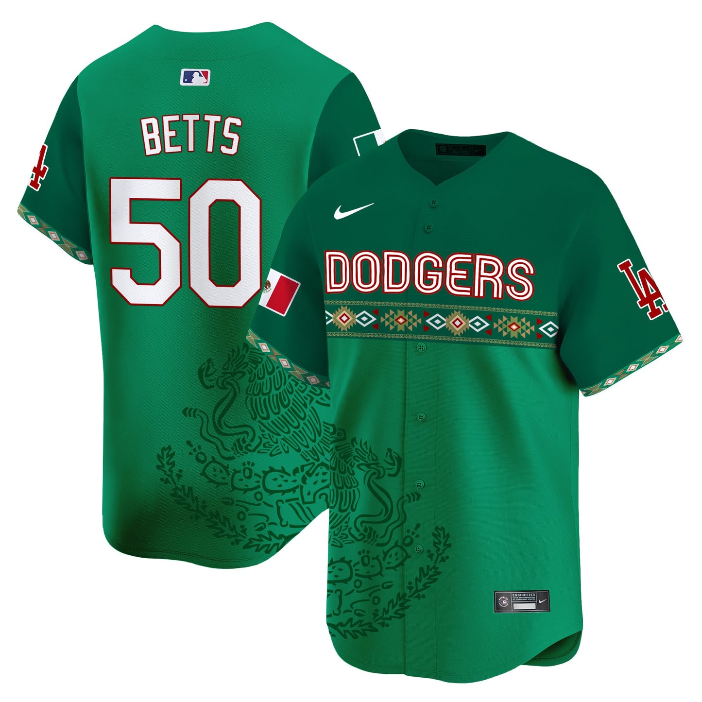 Los Angeles Dodgers Mexico Vapor Premier Limited Jersey V3 - Printed