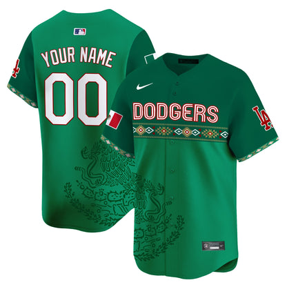 Los Angeles Dodgers Mexico Vapor Premier Limited Custom Jersey V3 - Printed