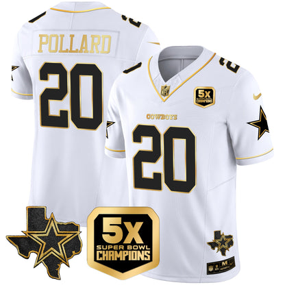 Men's Cowboys 5x Super Bowl Champions Vapor Limited Jersey - All Stitched