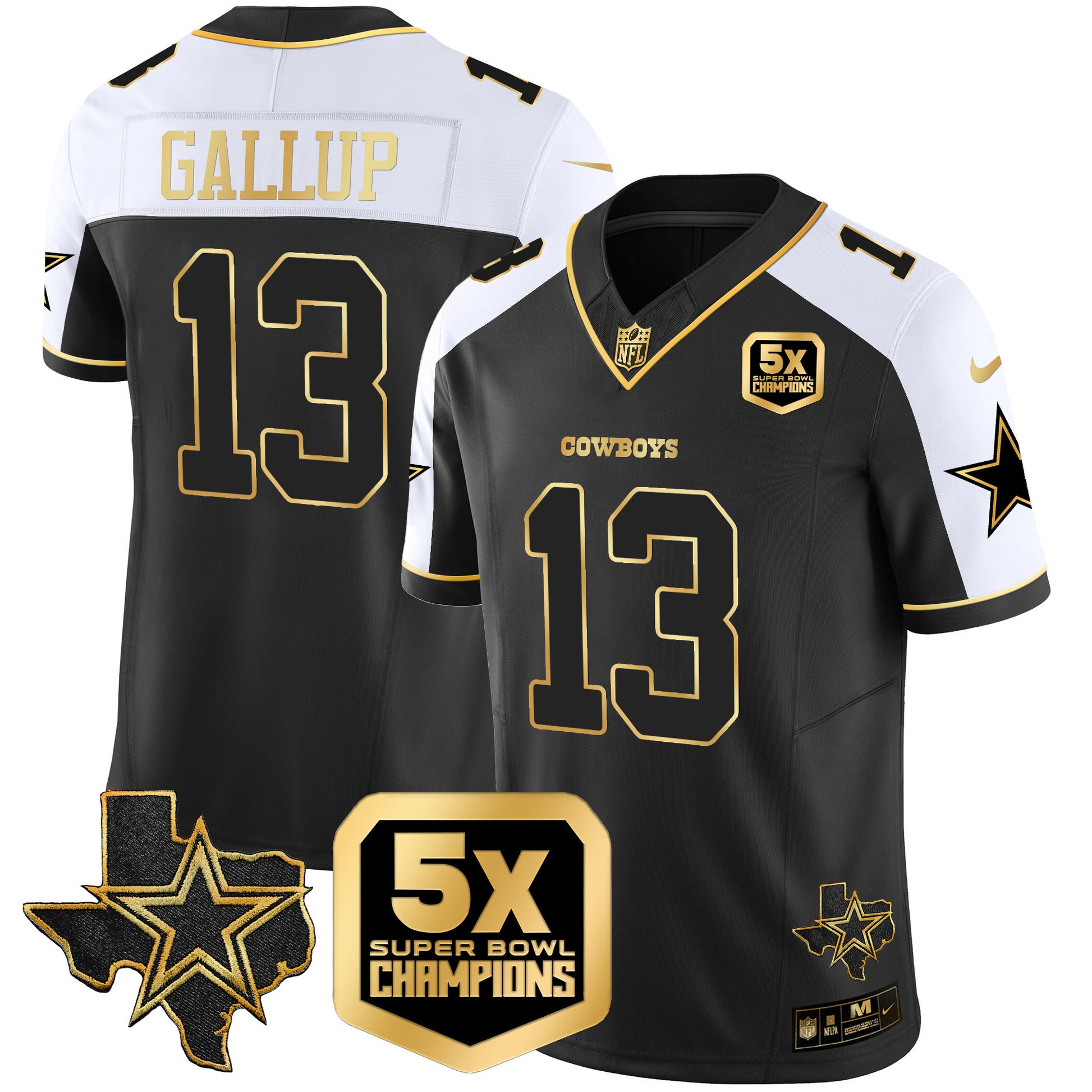 Men's Cowboys 5x Super Bowl Champions Vapor Limited Jersey - All Stitched