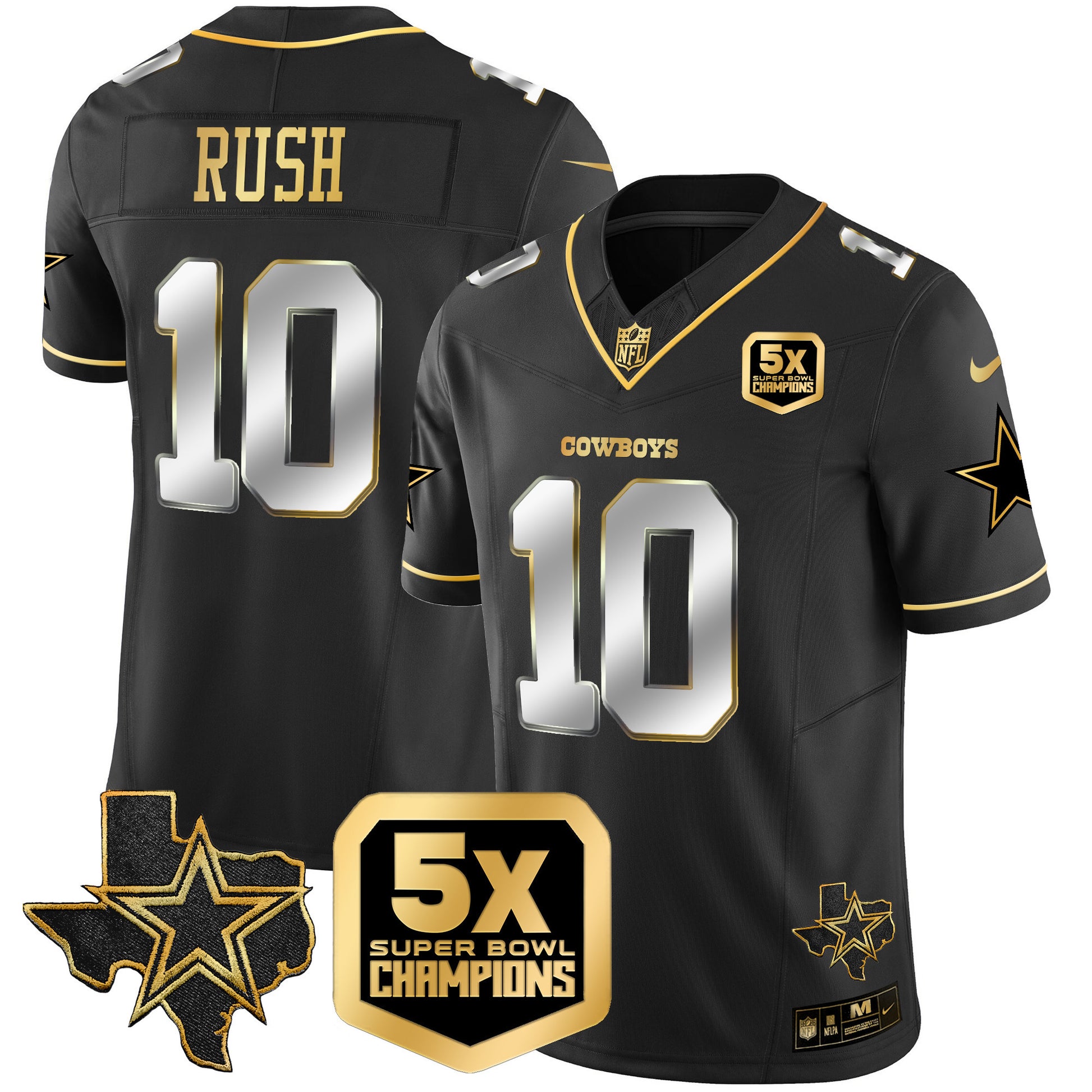 Men's Cowboys 5x Super Bowl Champions Vapor Limited Jersey - All Stitched