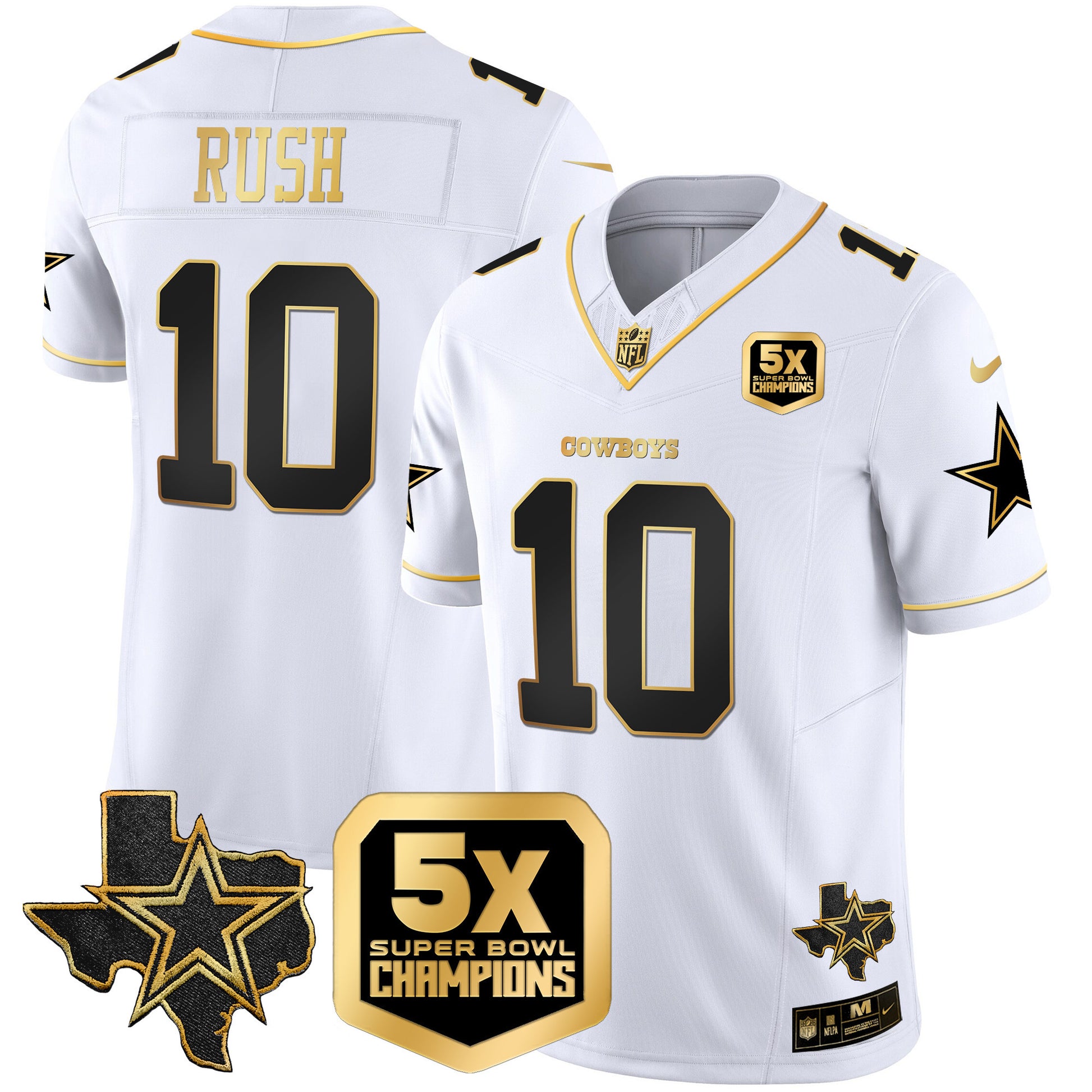 Men's Cowboys 5x Super Bowl Champions Vapor Limited Jersey - All Stitched