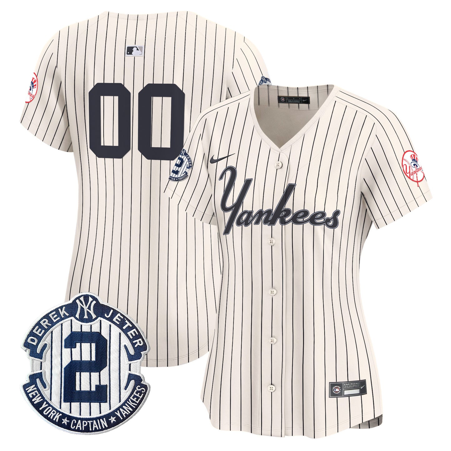Yankees Throwback Vapor Premier Limited Custom Jersey V2 - All Stitched