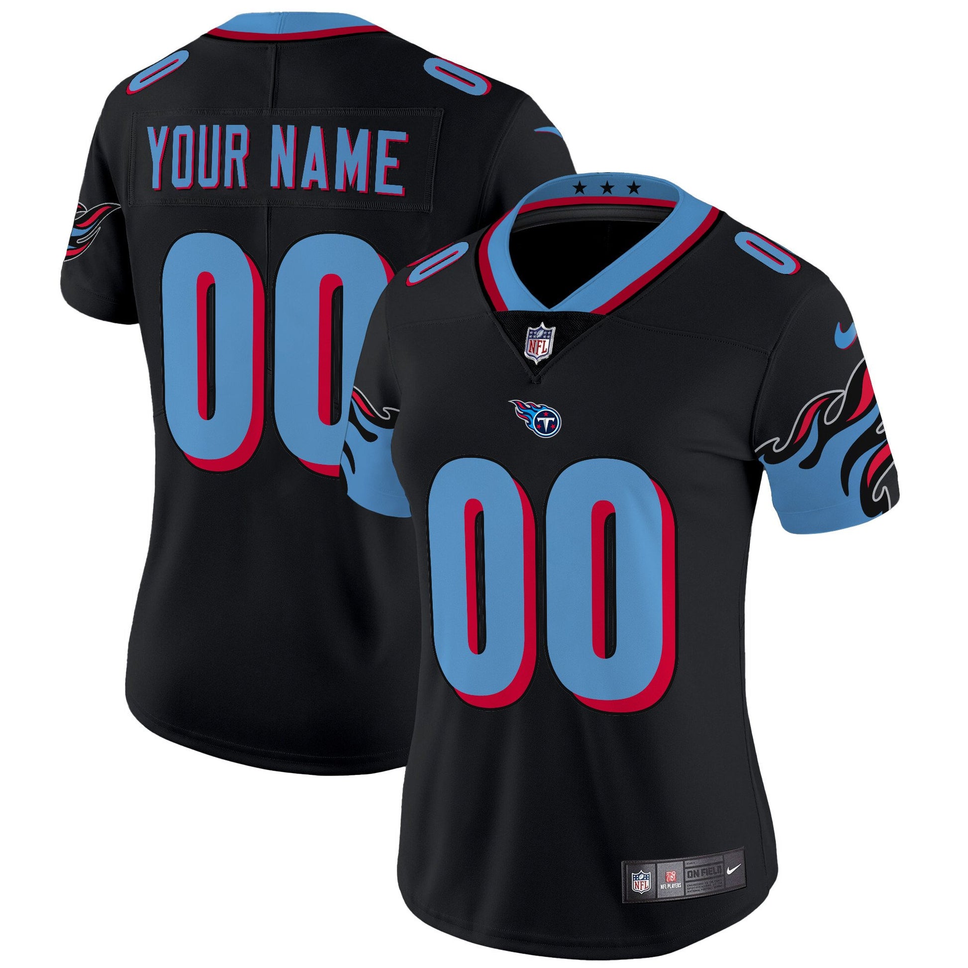 Tennessee Titans Special Vapor Limited Custom Jersey - All Stitched