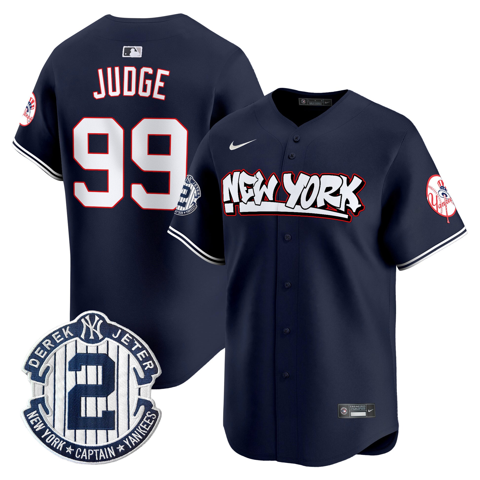 Men's New York Yankees Graffiti Vapor Premier Limited Jersey V2 - All Stitched