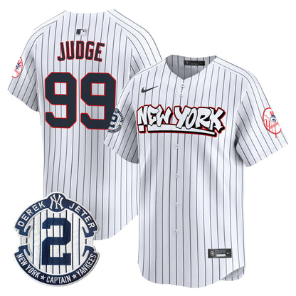 Men's New York Yankees Graffiti Vapor Premier Limited Jersey V2 - All Stitched