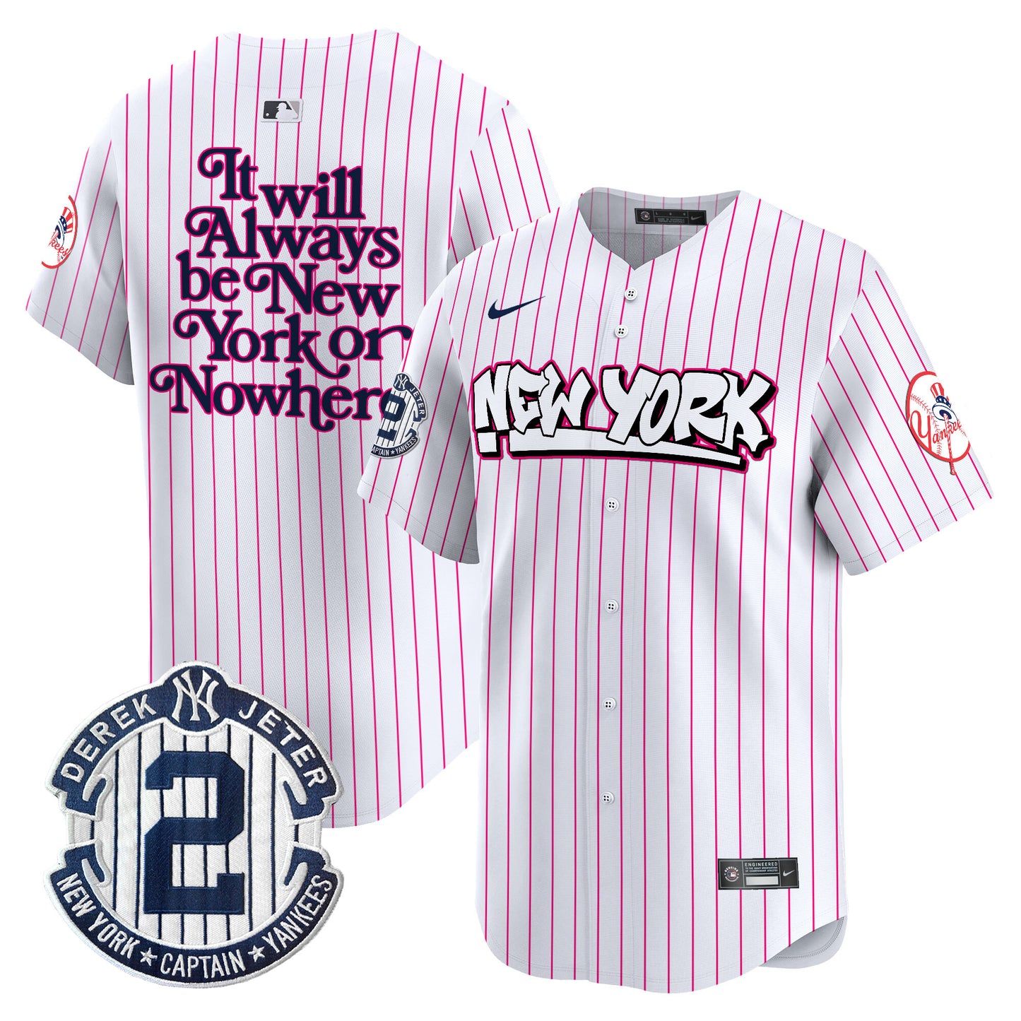 Men's New York Yankees Graffiti Vapor Premier Limited Jersey V2 - All Stitched