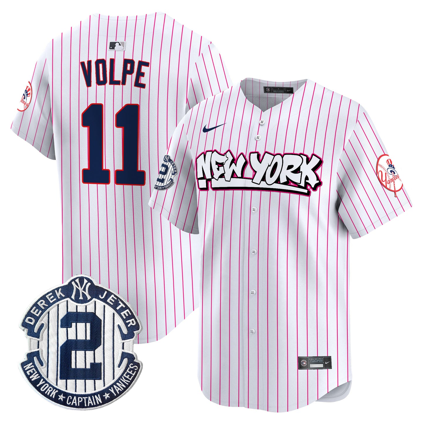 Men's New York Yankees Graffiti Vapor Premier Limited Jersey V2 - All Stitched
