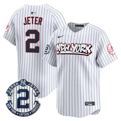 Men's New York Yankees Graffiti Vapor Premier Limited Jersey V2 - All Stitched