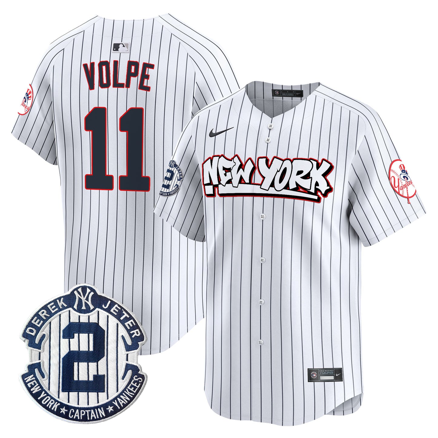 Men's New York Yankees Graffiti Vapor Premier Limited Jersey V2 - All Stitched