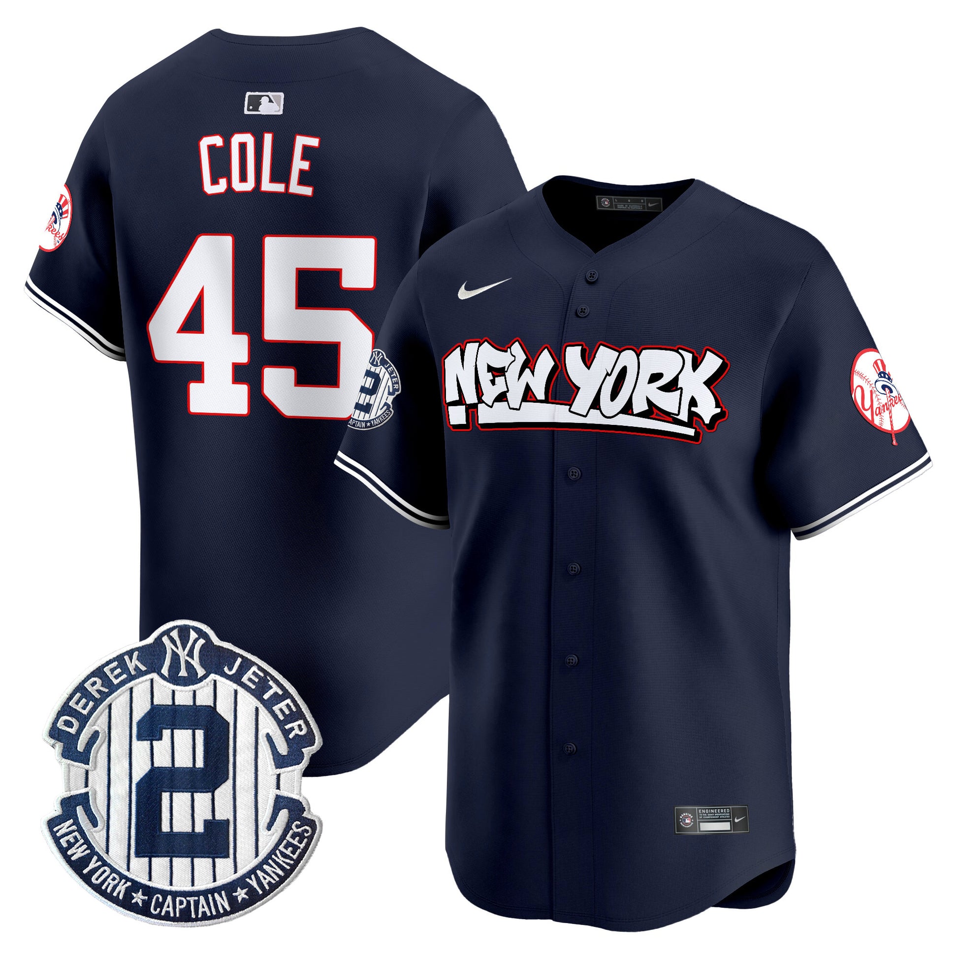 Men's New York Yankees Graffiti Vapor Premier Limited Jersey V2 - All Stitched