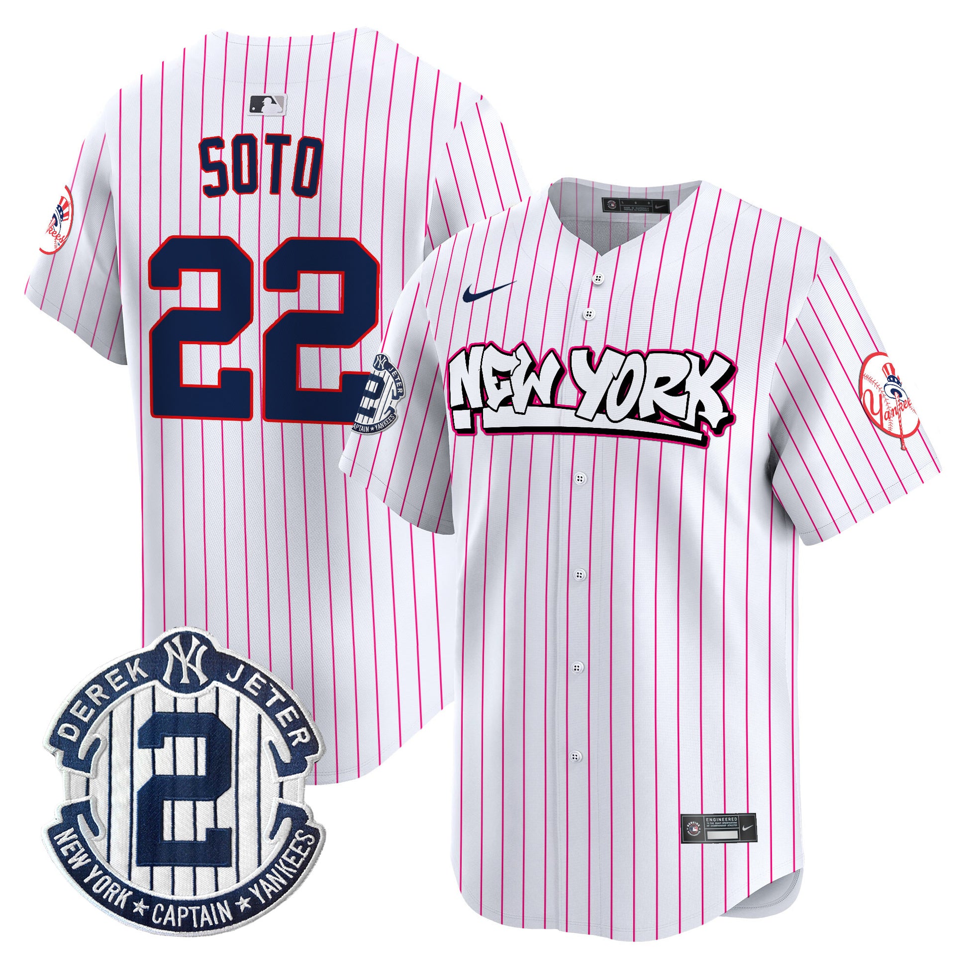Men's New York Yankees Graffiti Vapor Premier Limited Jersey V2 - All Stitched