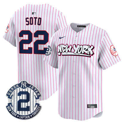 Men's New York Yankees Graffiti Vapor Premier Limited Jersey V2 - All Stitched