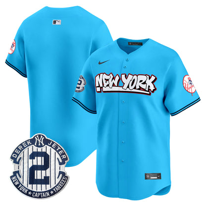 Men's New York Yankees Graffiti Vapor Premier Limited Jersey V2 - All Stitched