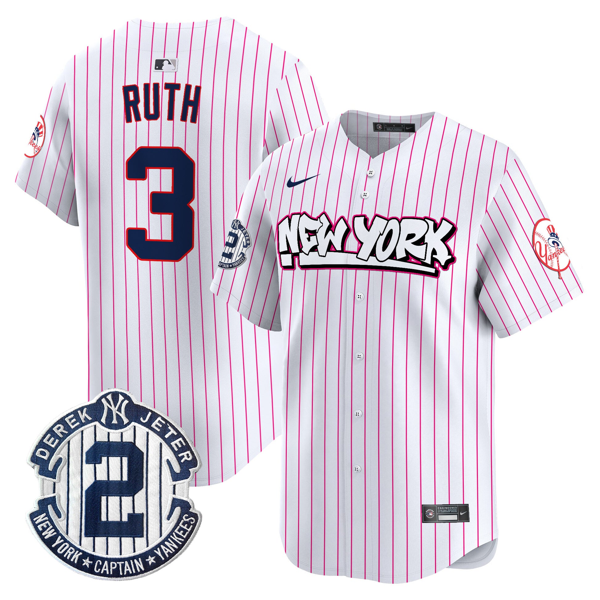Men's New York Yankees Graffiti Vapor Premier Limited Jersey V2 - All Stitched
