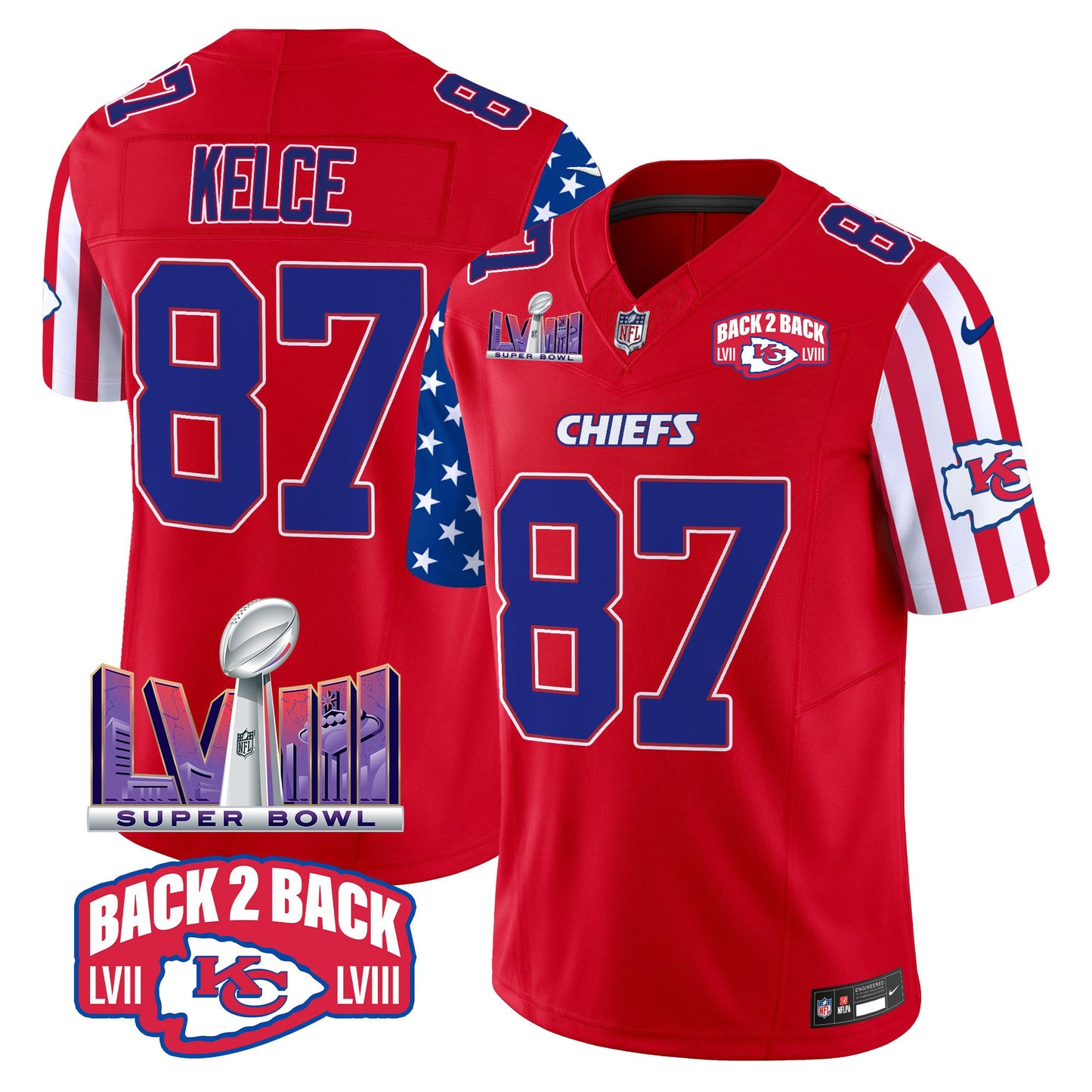 Chiefs American Style Vapor Limited Jersey - All Stitched