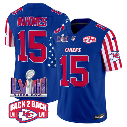 Chiefs American Style Vapor Limited Jersey - All Stitched