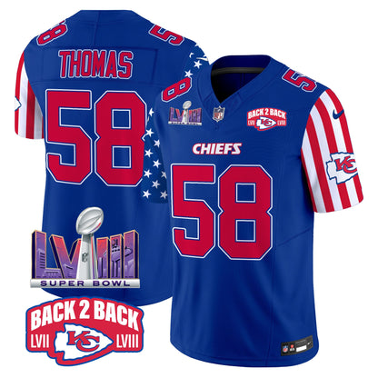 Chiefs American Style Vapor Limited Jersey - All Stitched
