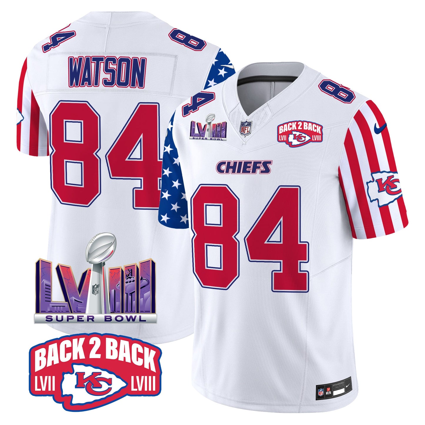 Chiefs American Style Vapor Limited Jersey - All Stitched