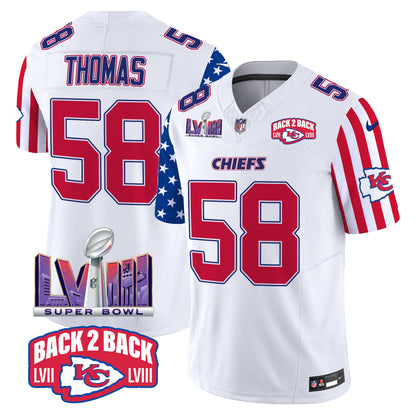 Chiefs American Style Vapor Limited Jersey - All Stitched