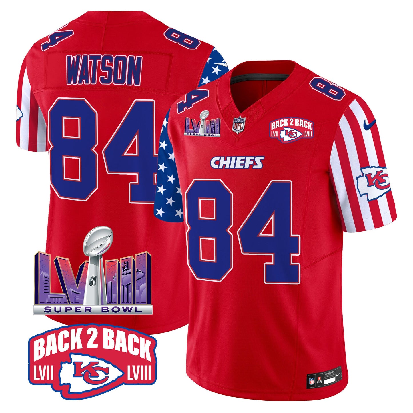 Chiefs American Style Vapor Limited Jersey - All Stitched