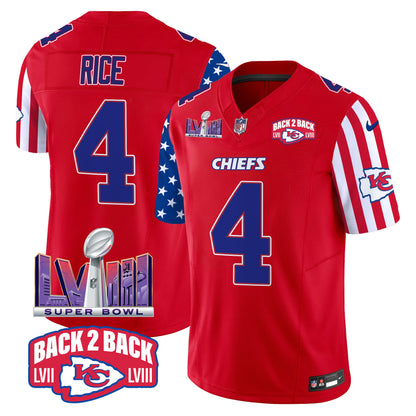 Chiefs American Style Vapor Limited Jersey - All Stitched
