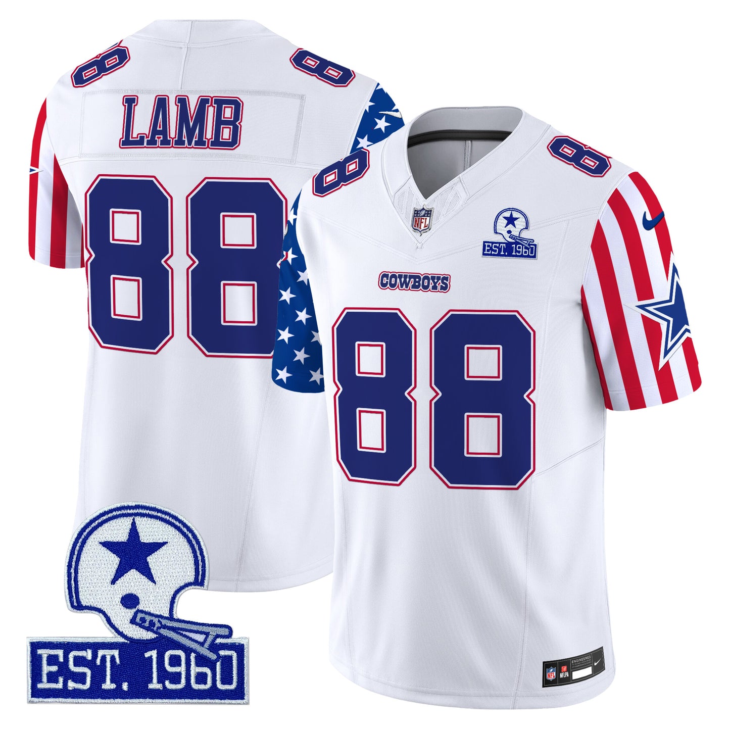 Men's Cowboys American Style Vapor Limited Jersey - All Stitched
