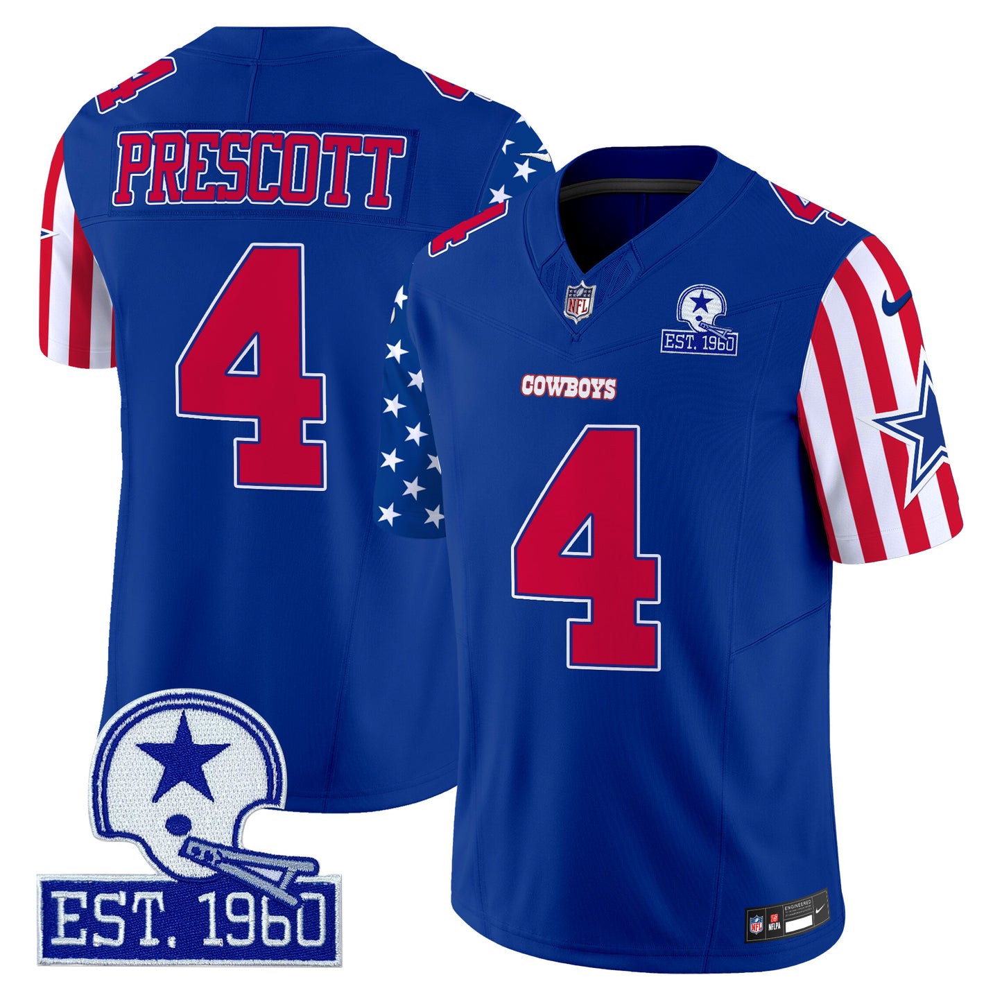 Men's Cowboys American Style Vapor Limited Jersey - All Stitched