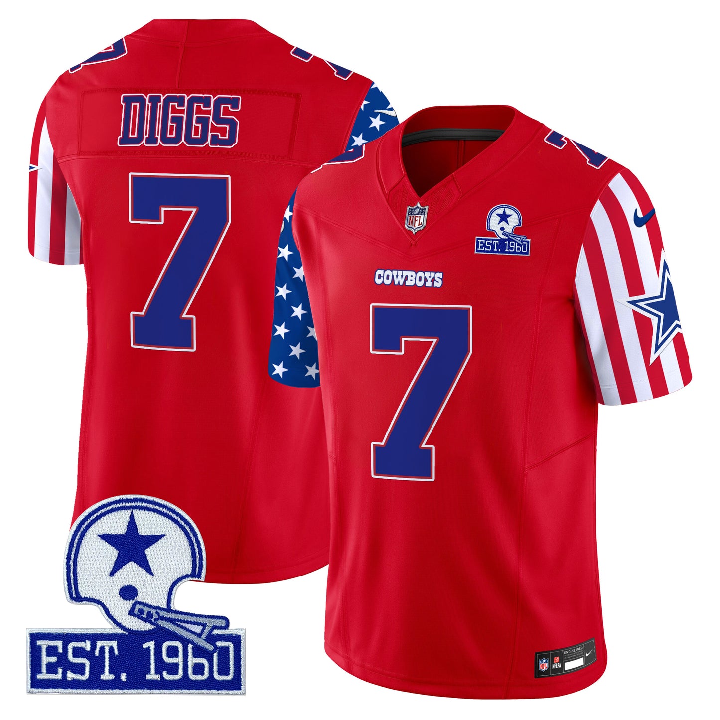 Men's Cowboys American Style Vapor Limited Jersey - All Stitched