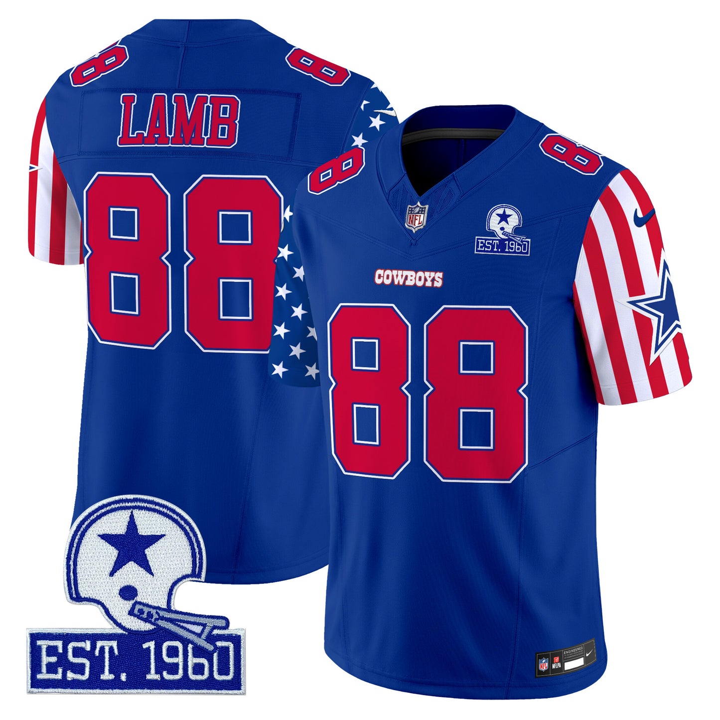 Men's Cowboys American Style Vapor Limited Jersey - All Stitched