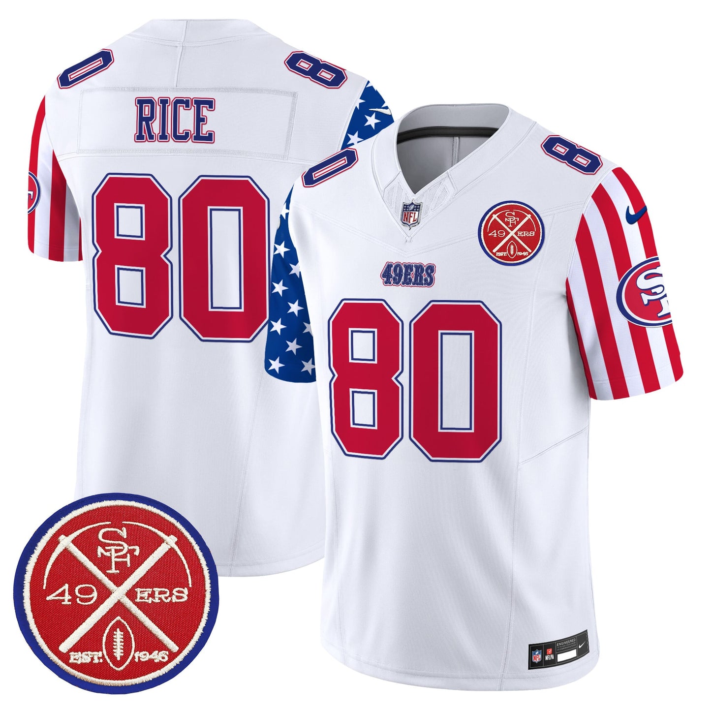 Men's 49ers American Style Vapor Limited Jersey - All Stitched