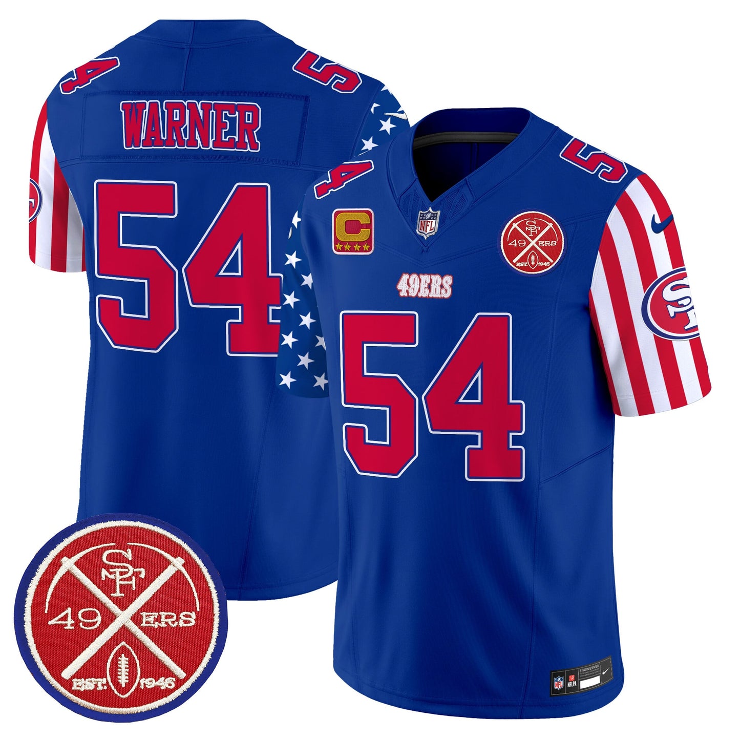 Men's 49ers American Style Vapor Limited Jersey - All Stitched