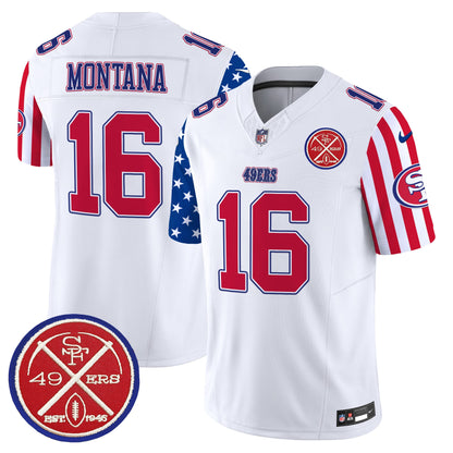 Men's 49ers American Style Vapor Limited Jersey - All Stitched