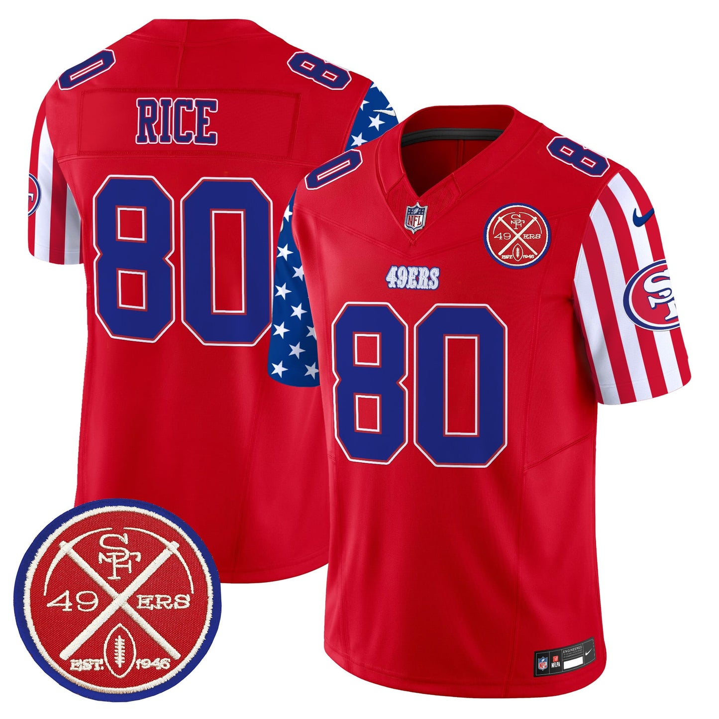 Men's 49ers American Style Vapor Limited Jersey - All Stitched