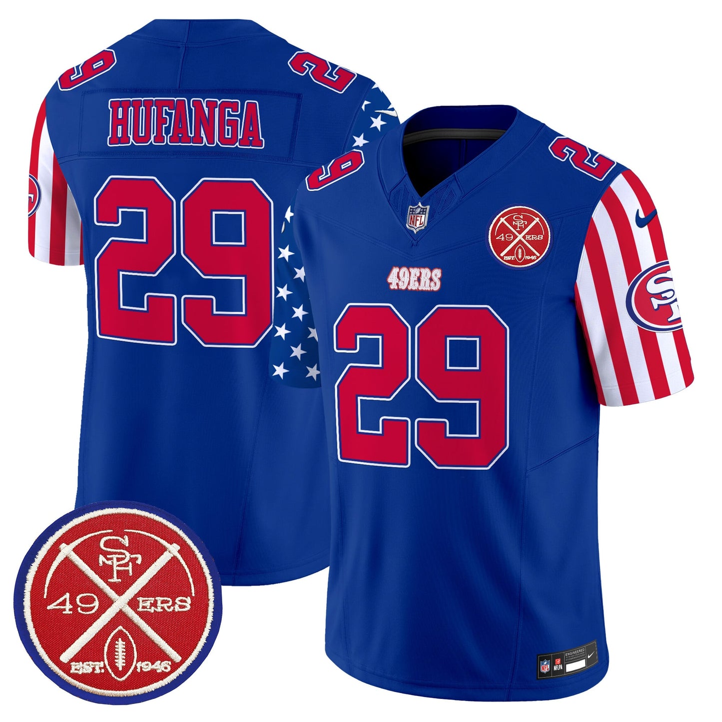 Men's 49ers American Style Vapor Limited Jersey - All Stitched