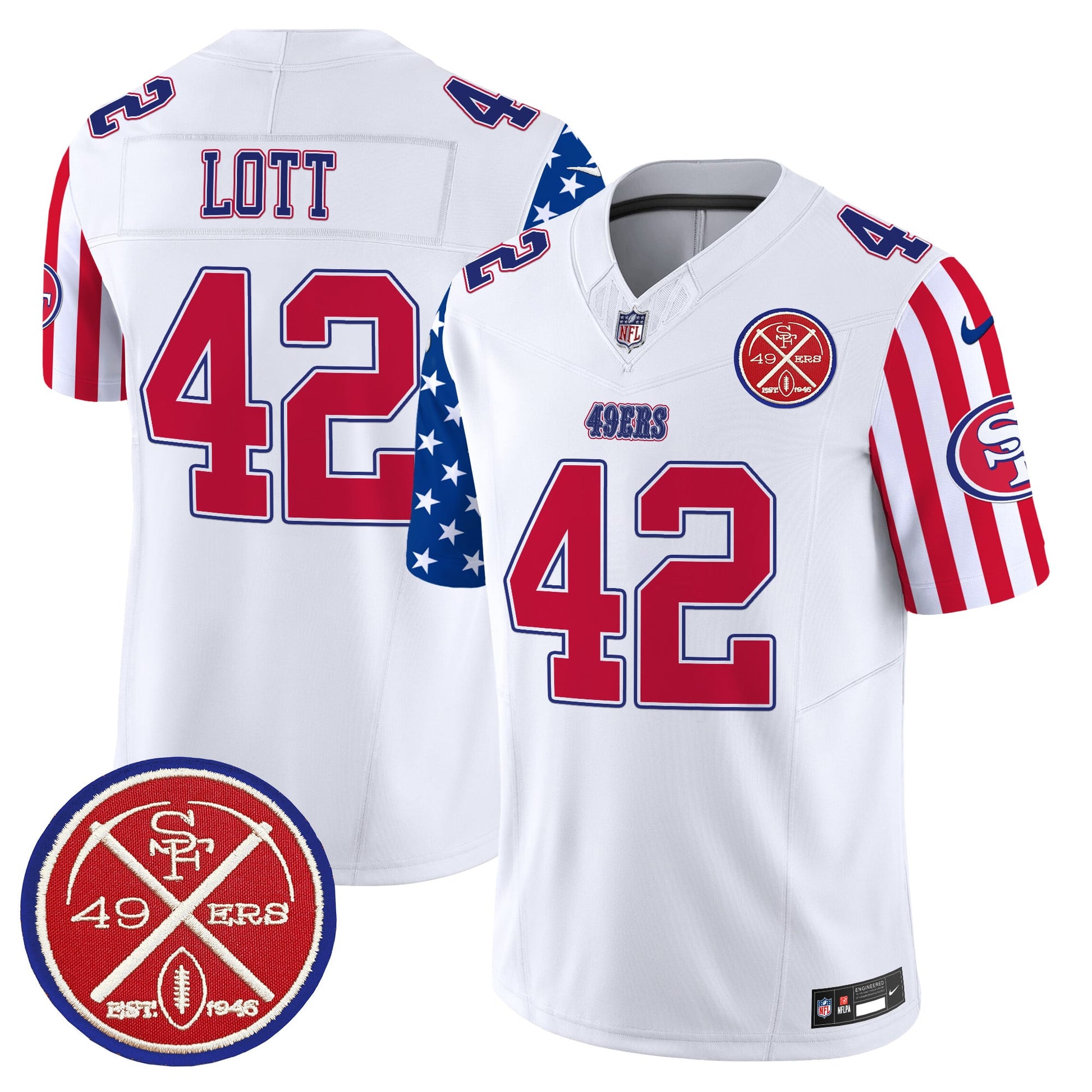 Men's 49ers American Style Vapor Limited Jersey - All Stitched