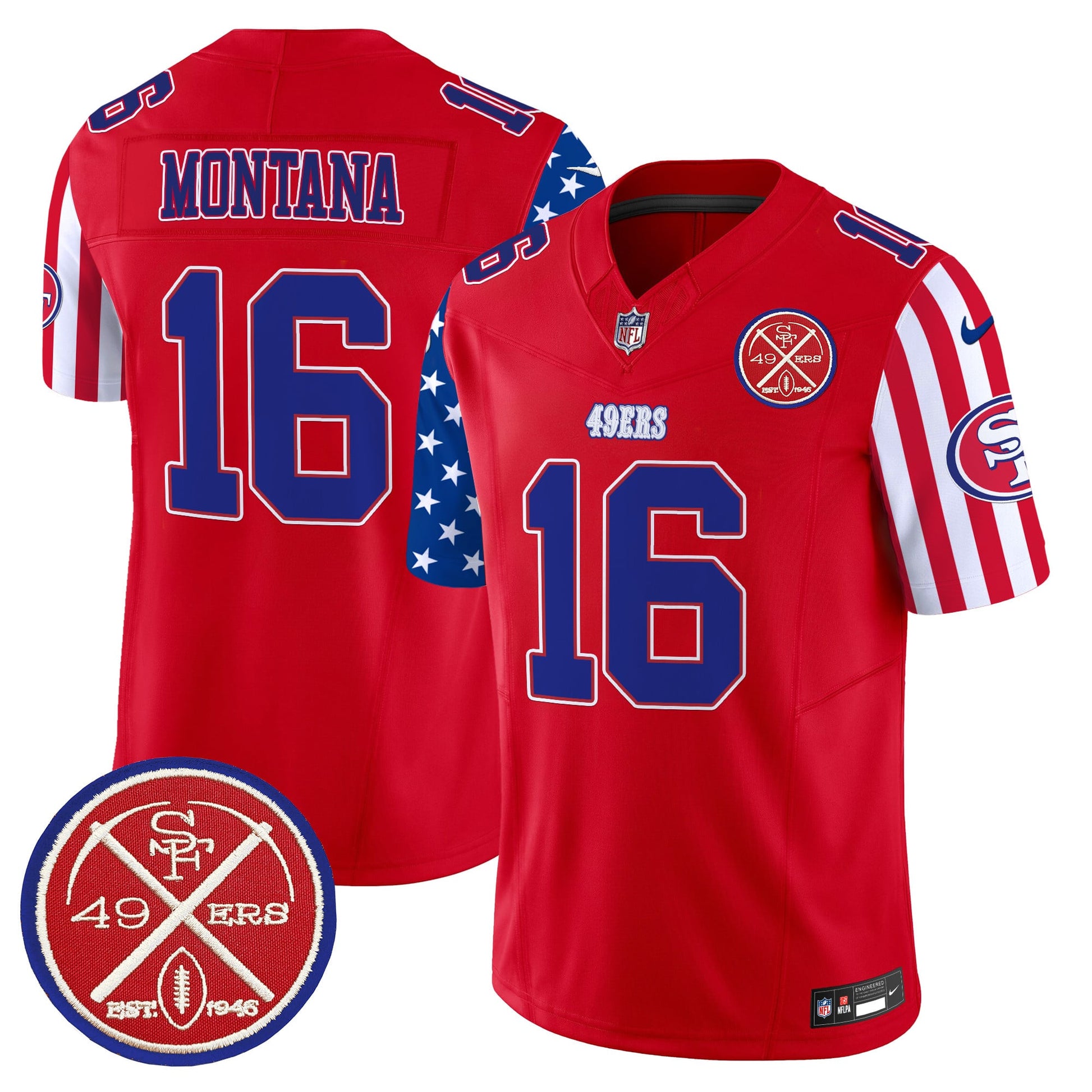 Men's 49ers American Style Vapor Limited Jersey - All Stitched