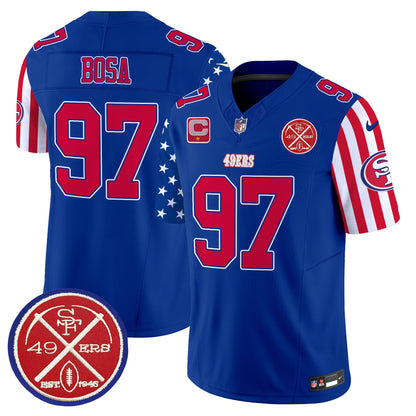 Men's 49ers American Style Vapor Limited Jersey - All Stitched