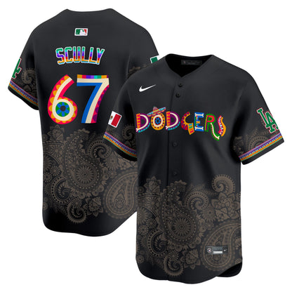 Los Angeles Dodgers Paisley Mexico Vapor Premier Limited Jersey - Printed