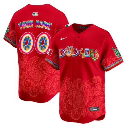 Los Angeles Dodgers Paisley Mexico Vapor Premier Limited Custom Jersey - Printed