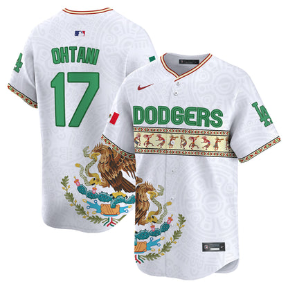 Los Angeles Dodgers Mexico Aztec Vapor Premier Limited Jersey V2 - Printed