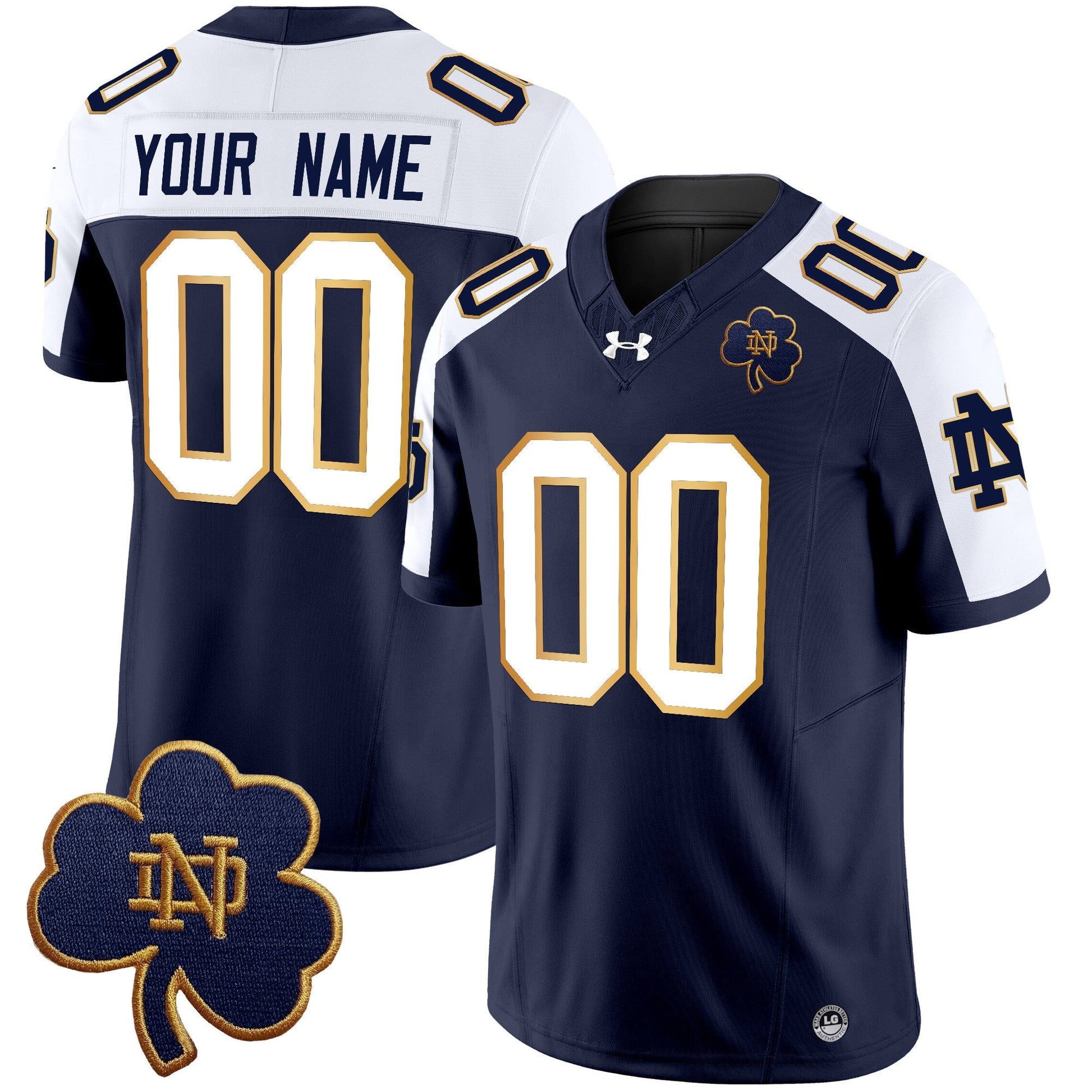 Notre Dame Fighting Irish 2025 Vapor Limited Custom Jersey V3 - All Stitched