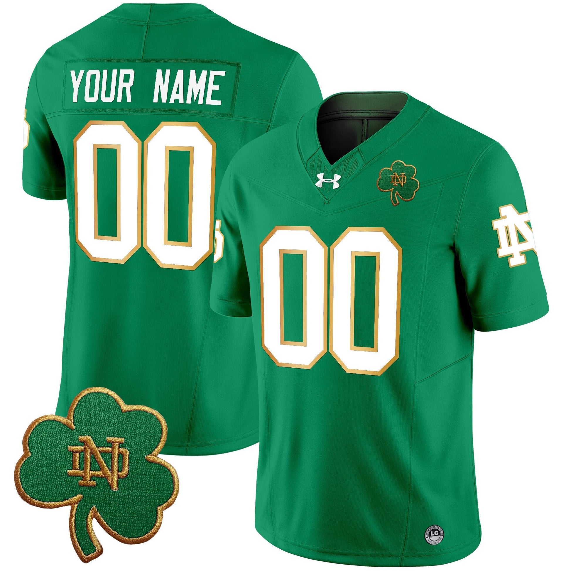 Notre Dame Fighting Irish 2025 Vapor Limited Custom Jersey V3 - All Stitched